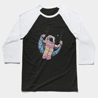 Astronaut in moon swing Baseball T-Shirt